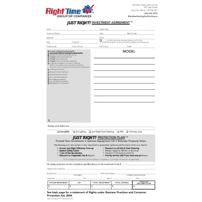 Ductless Investment Agreement